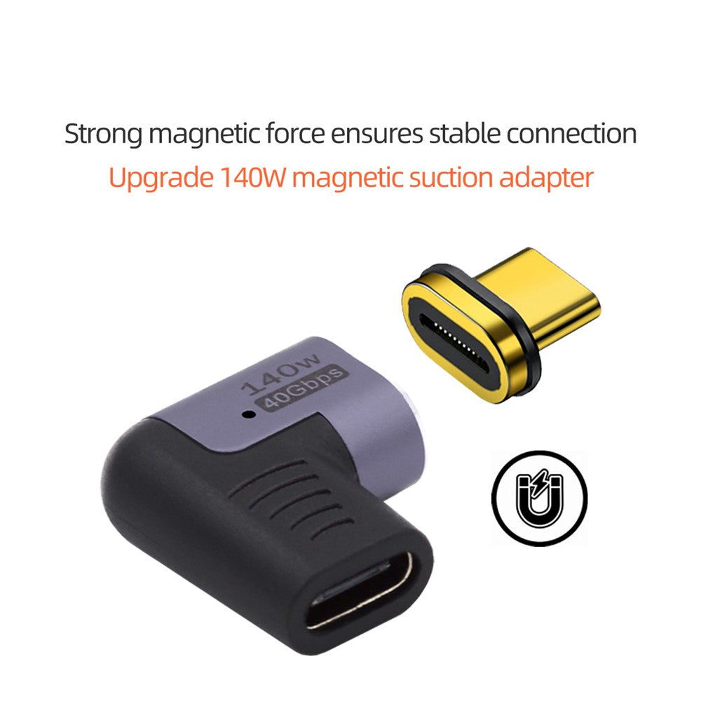 UC-062-RI-40Gbps-USB4-Magnetic-Type-C-Male-to-Female-Left-Right-Angled-140W-Power-Data-8K-Video-Adapter-for-Laptop-Phone
