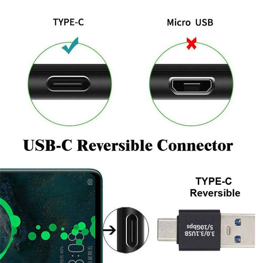USB-C to USB 3.0 Adapter for Laptop and Phone Charging