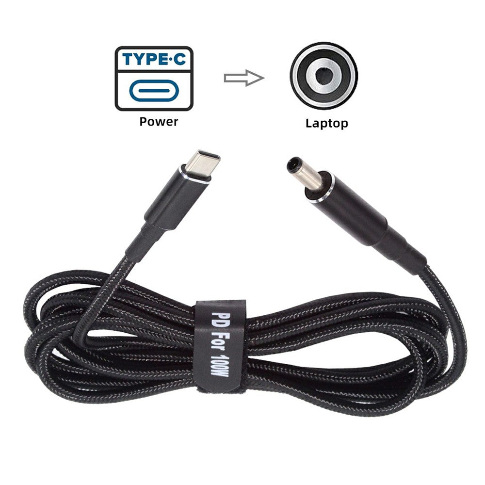 UC-110-4530DE-For-Dell-Laptops-1.8m-USB-C-to-DC-4.5x3.0mm-Cable-PD-100W-Nylon-Braid-Charging-Cord