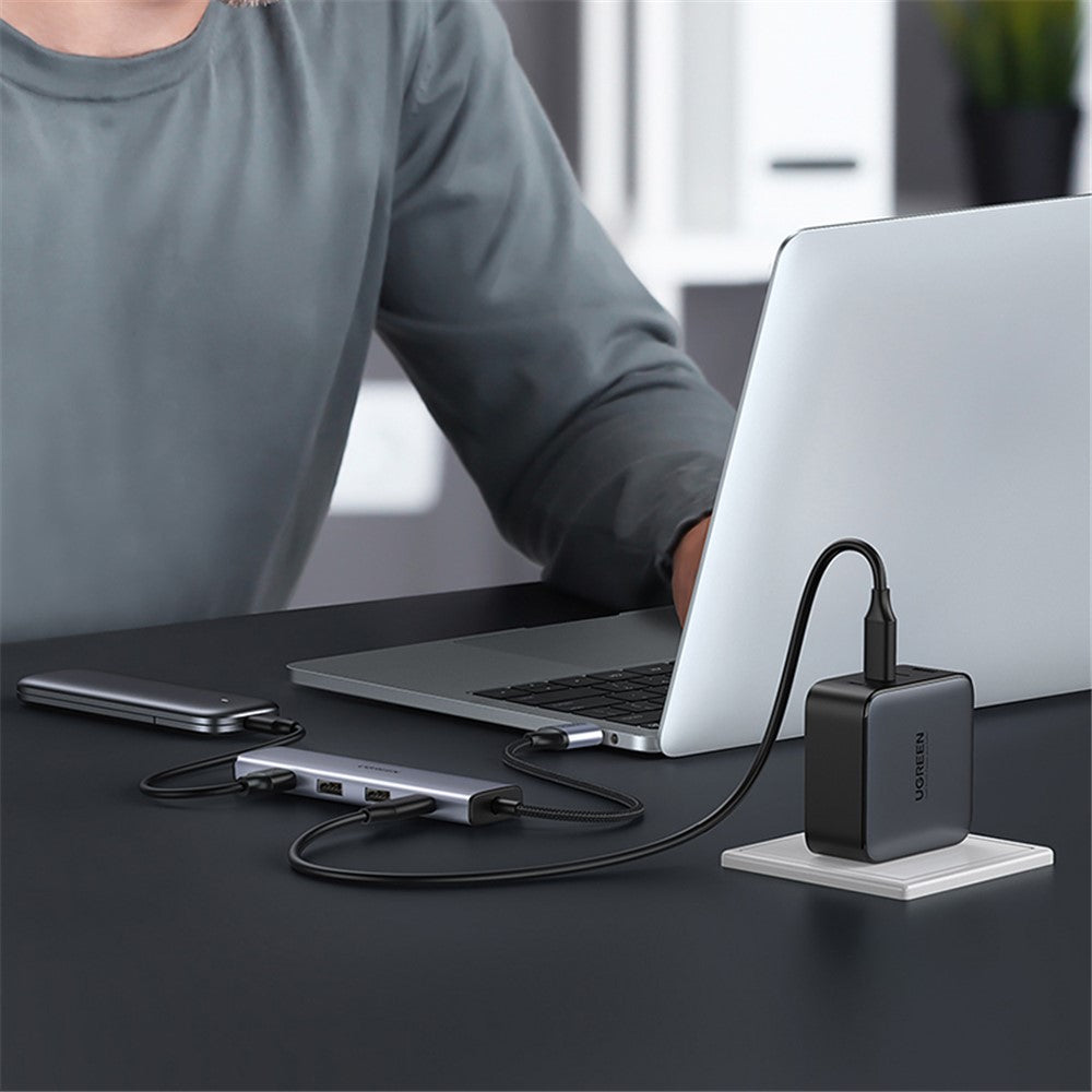 20805-5-in-1-USB-to-4-USB-+-Type-C-Adapter-5V-2A-Multi-Port-USB3.0-Hub-5Gbps-High-Speed-Data-Transfer-Converter-for-Laptop,-iMac,-Surface-Pro,-XPS,-U-Disk,-HDD
