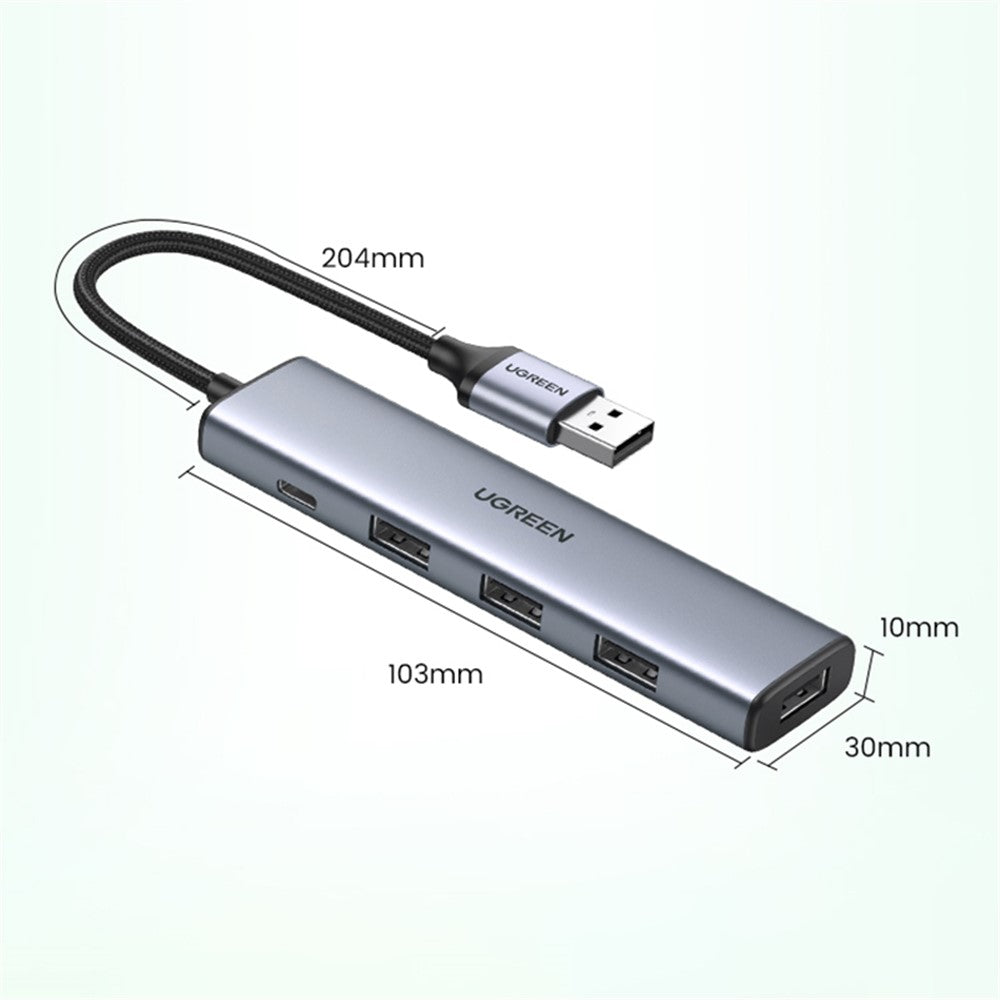 20805-5-in-1-USB-to-4-USB-+-Type-C-Adapter-5V-2A-Multi-Port-USB3.0-Hub-5Gbps-High-Speed-Data-Transfer-Converter-for-Laptop,-iMac,-Surface-Pro,-XPS,-U-Disk,-HDD
