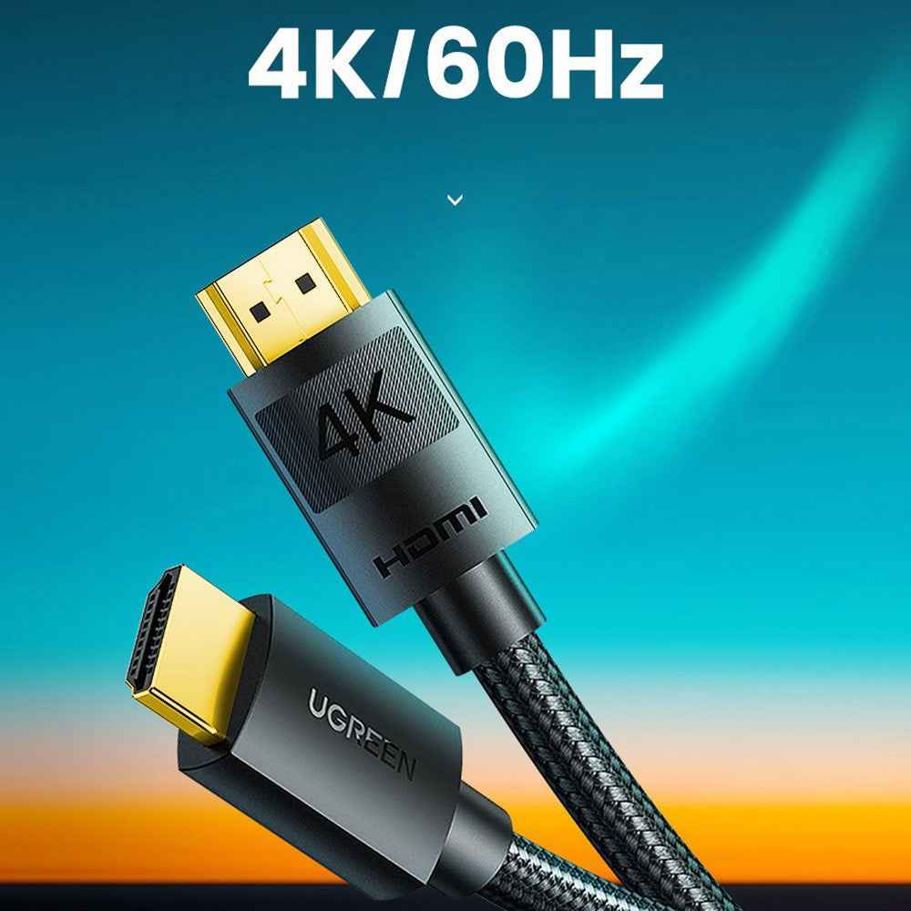 40102 3m 4K/60Hz HDMI 2.0 Cable HDMI Male to HDMI Male Nylon Braided Cord for RTX 3080 PS4 Xbox HDMI Splitter HDMI Ethernet Cable