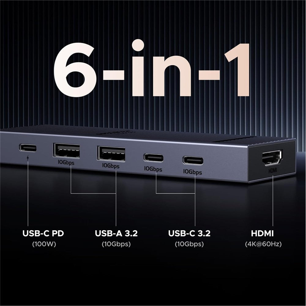 45363-6-in-1-USB-C-Hub-10Gbps-4K-60Hz-HD-100W-Power-Delivery-Adapter