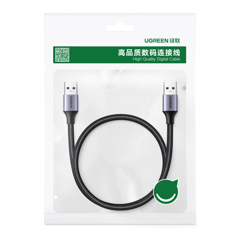 For-Hard-Disk-Driver-TV-USB-Hub-Camera-USB-3.0-Male-to-Male-Braided-Data-Cable,-2m
