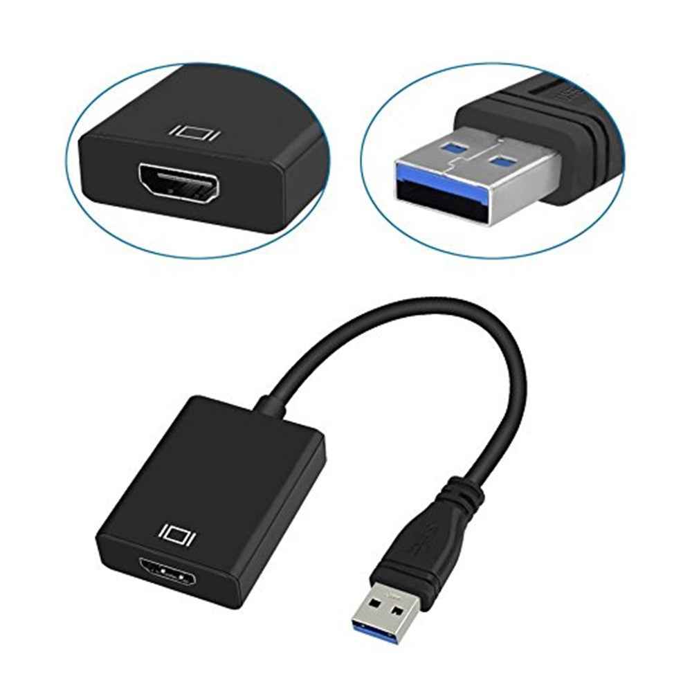 USB 3.0 to HDMI Audio Video Adapter Converter Cable for Windows 7/8/10 PC