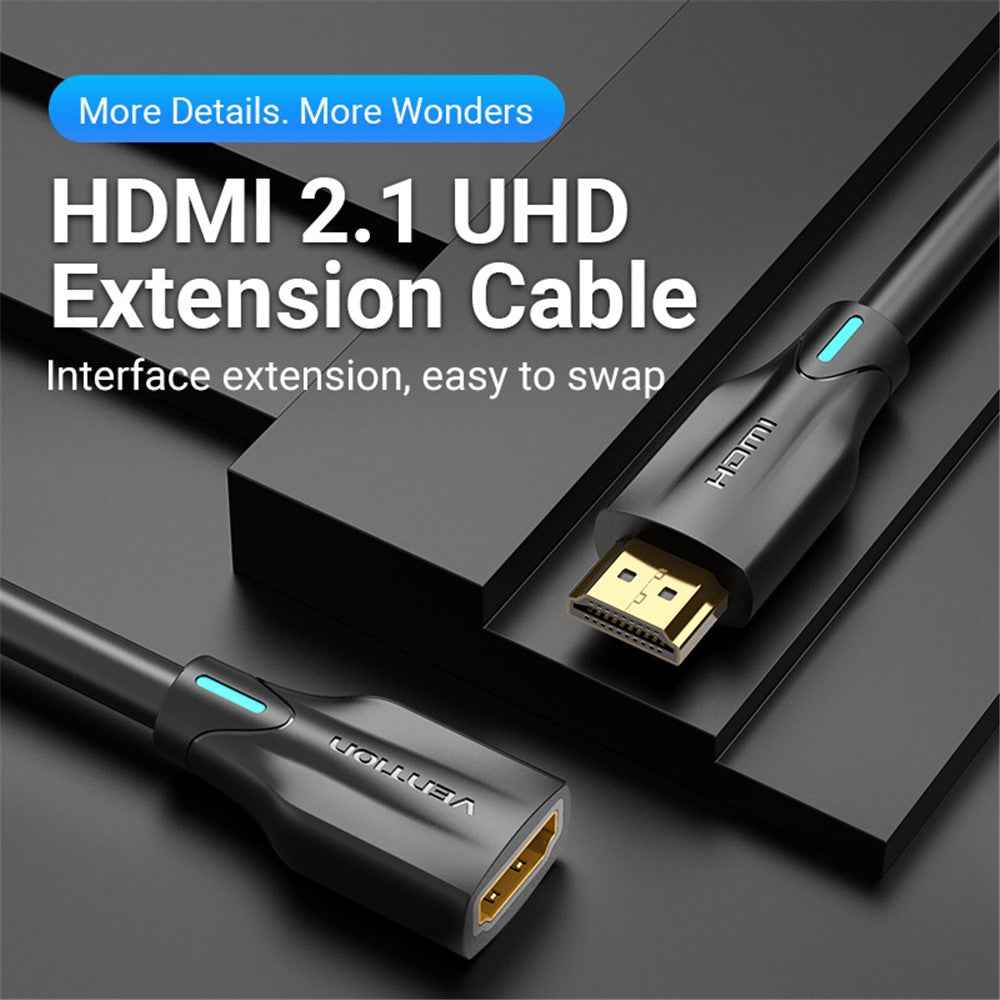 1.5m 8K HDMI Extension Cable HDMI Male to HDMI Female Cable