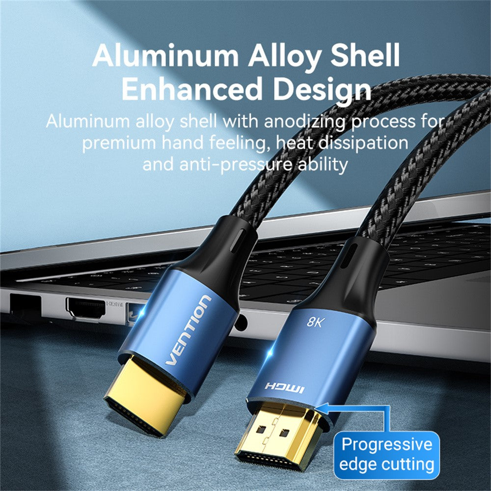 ALGLF-1m-HDMI-A-Male-to-Male-8K-HD-Cable-Aluminum-Alloy-Cotton-Braided-HDMI-Wire-Blue