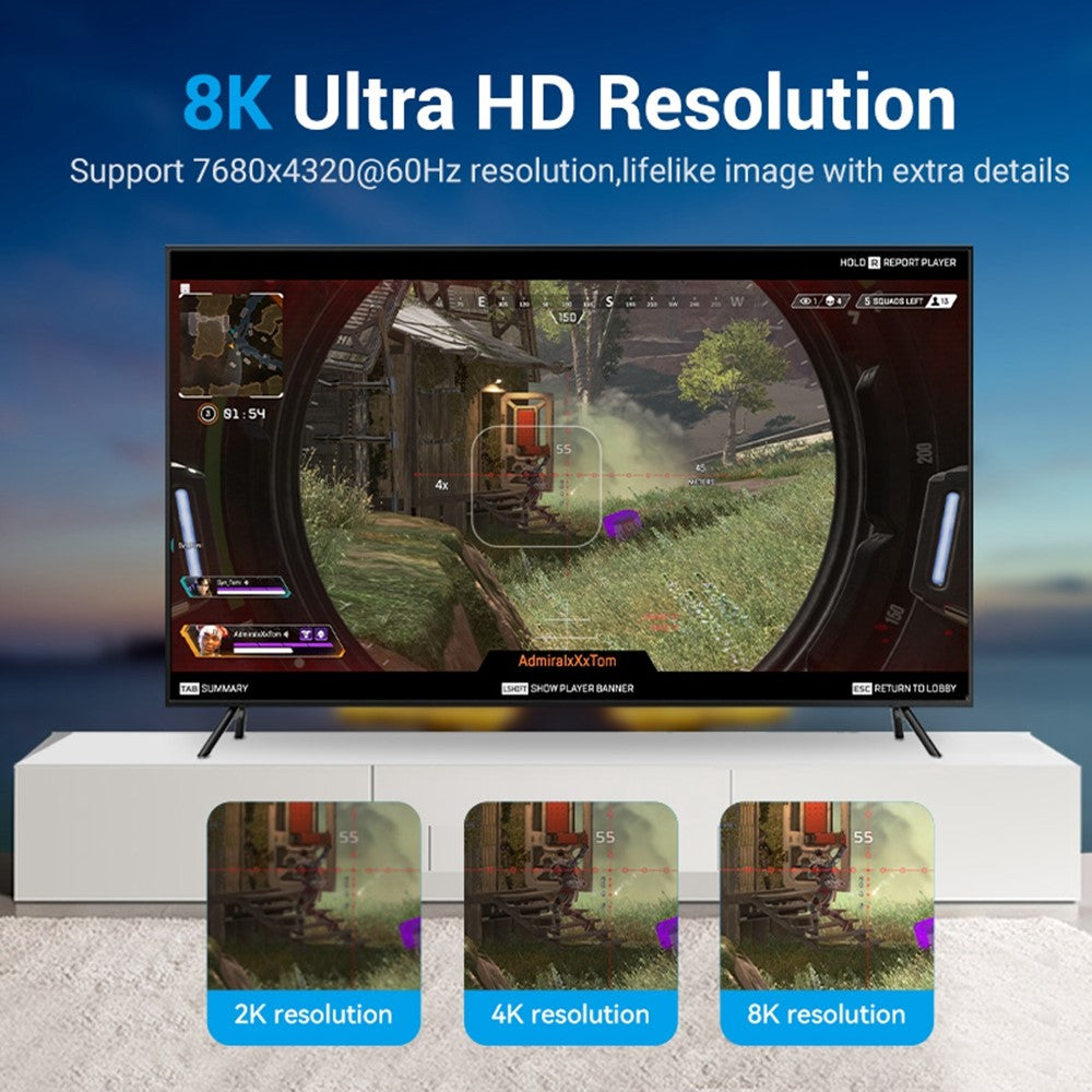 HCDBI-3m-8K-/-60Hz-&-4K-/-144Hz-Gold-Plated-DP-to-DP-Cable-DisplayPort-Wire