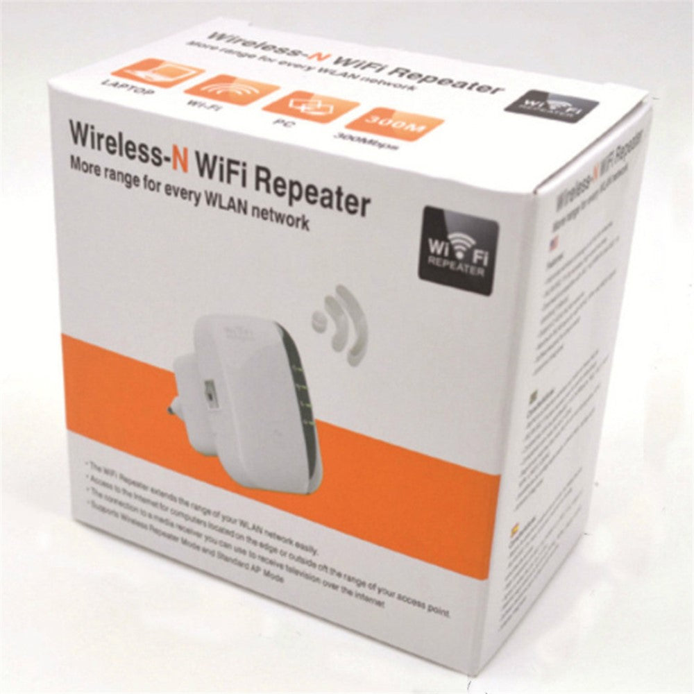 Wireless-WiFi-Repeater-WiFi-Range-Extender-Router-Wi-Fi-Signal-Amplifier-2.4G-300Mbps-WiFi-Booster-UK-Plug