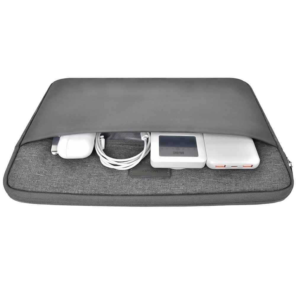 14-inch Minimalist Laptop Bag Waterproof Notebook Protective Sleeve - Grey
