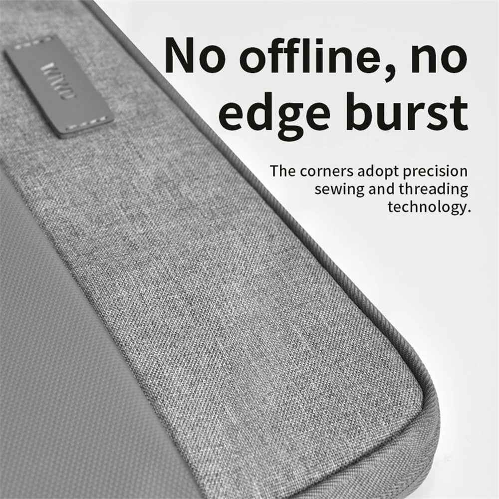 14-inch Minimalist Laptop Bag Waterproof Notebook Protective Sleeve - Grey