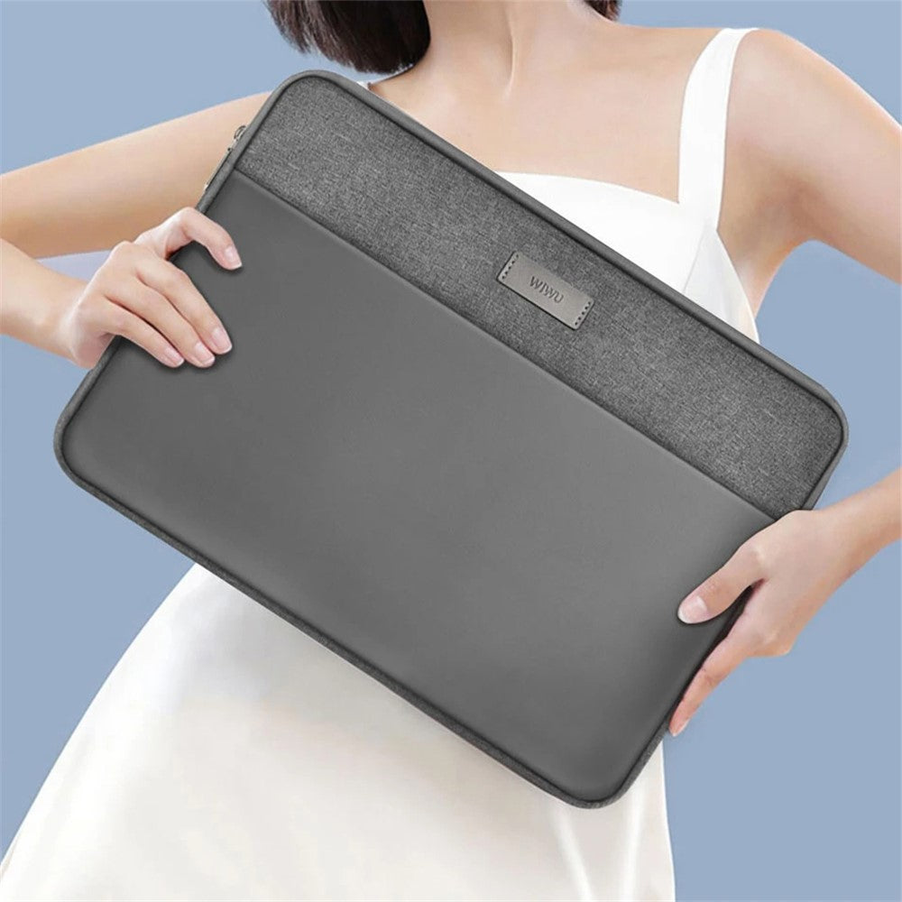 14-inch-Minimalist-Laptop-Bag-Waterproof-Notebook-Protective-Sleeve-Grey