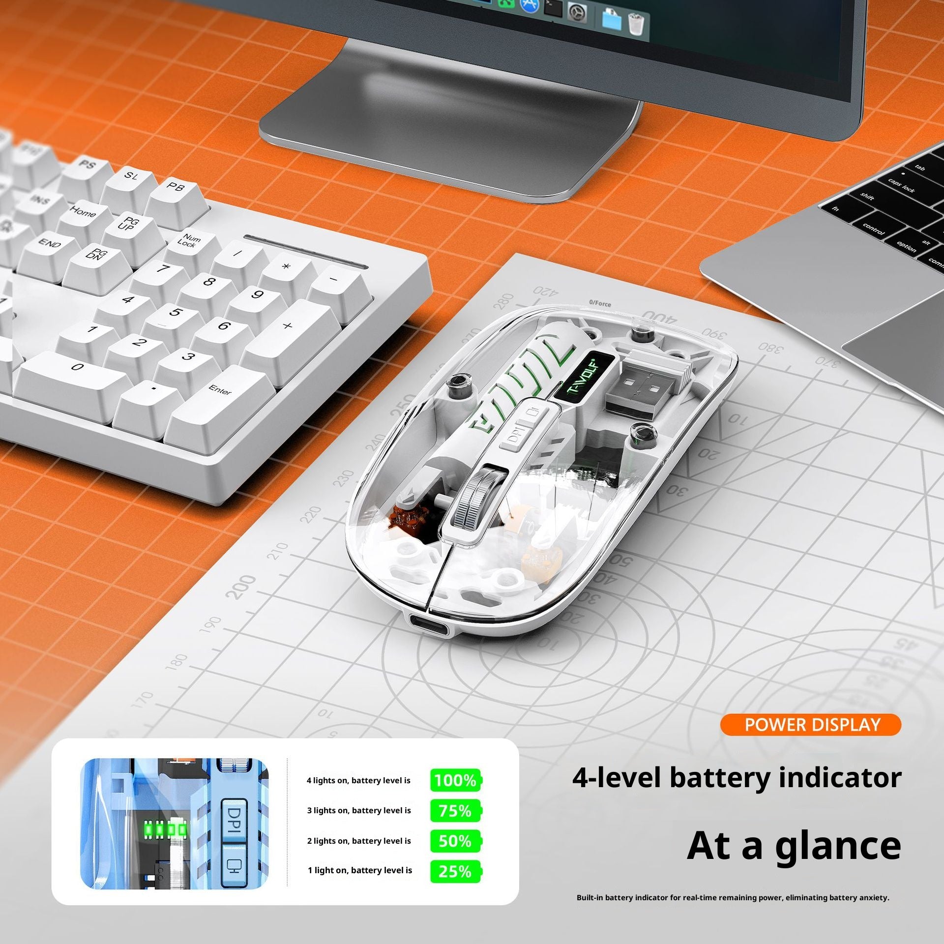 X11-Bluetooth-compatible-Wireless-Mouse-Rechargeable-Silent-Dual-Mode-Office-Mouse-for-PC-Desktop-Transparent-Orange