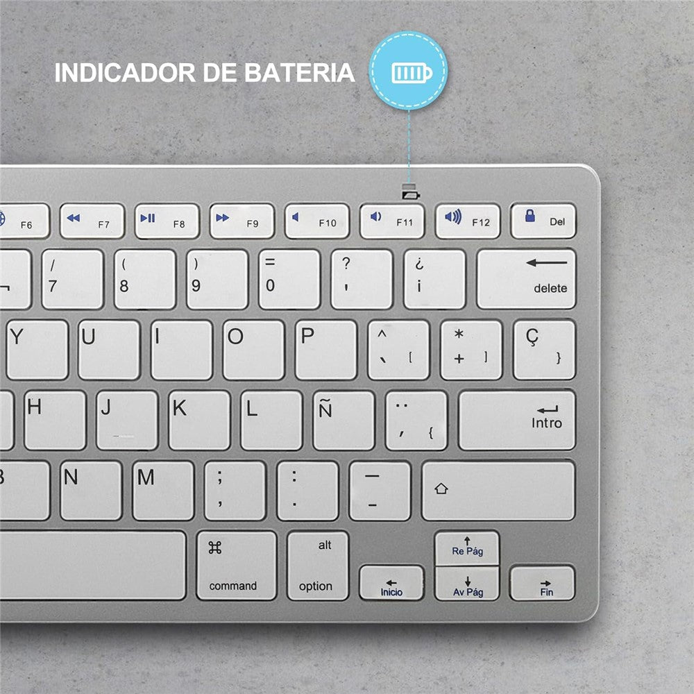 X5-(SP)-Spanish-Universal-Wireless-Bluetooth-compatible-Keyboard-for-Smart-Phone-/-Tablet
