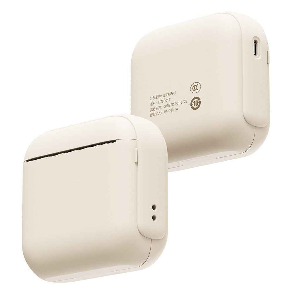 X6 Portable Mini Handheld Label Printer Thermal Printing Bluetooth-compatible Label Maker - Beige