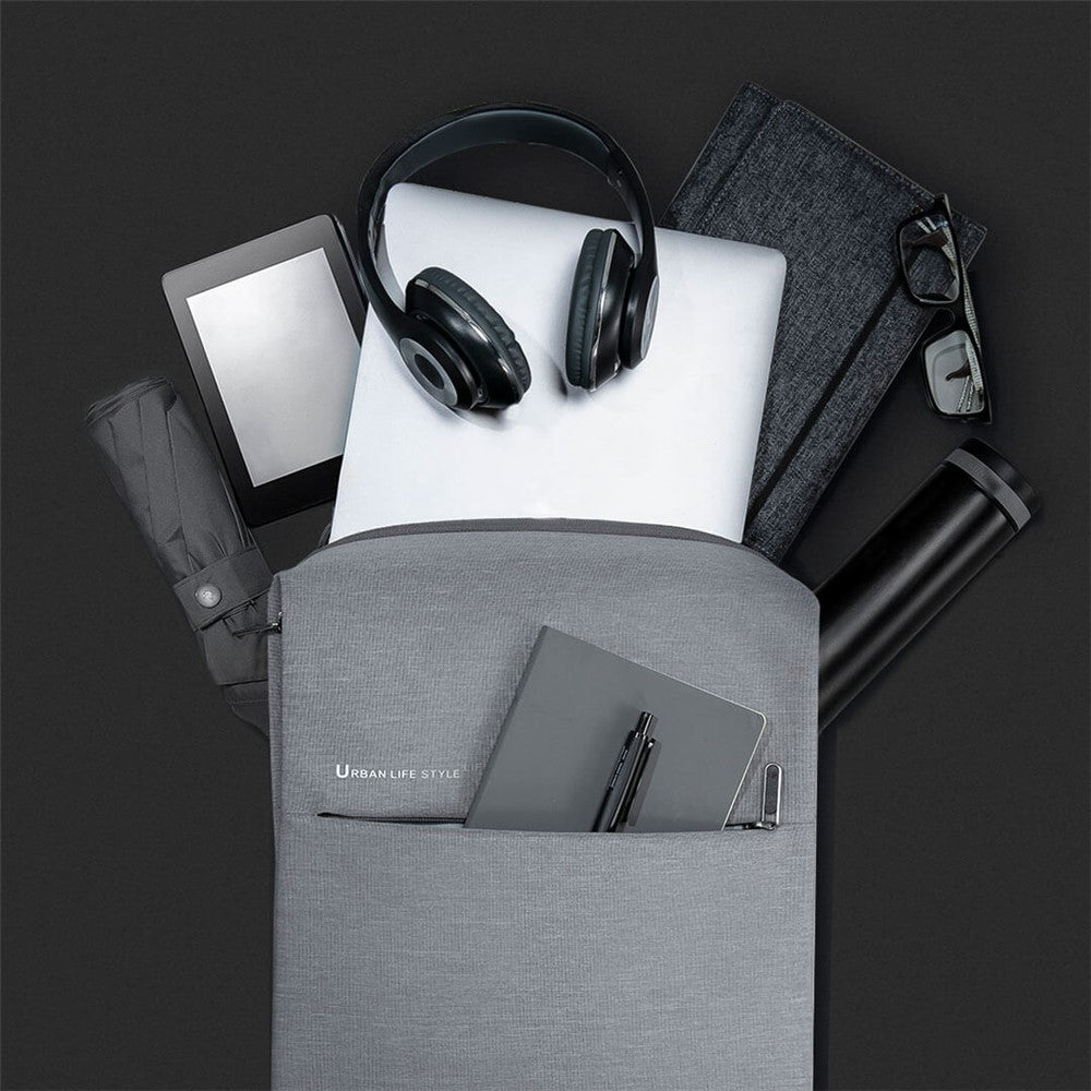 Minimalist-Business-OL-Backpack-Multifunctional-Shoulders-Backpack-(Chinese-Version)-Dark-Grey