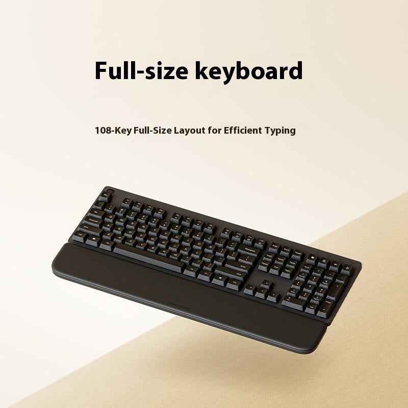 2.4GHz Wireless Keyboard Mouse Combo with Keyboard Palm Rest for Windows / Mac (Chinese Version) - Light Grey