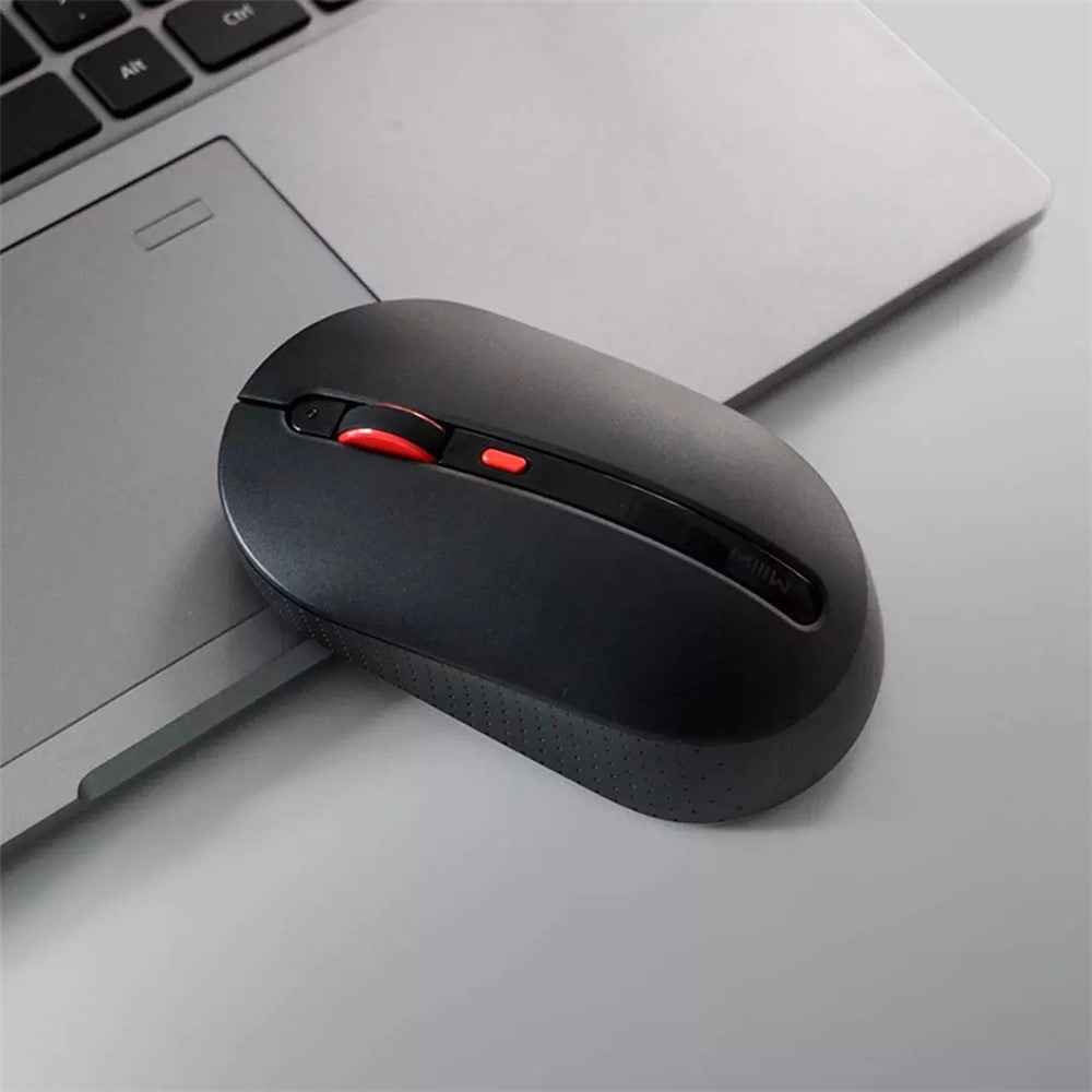 MWMM01 2.4GHz USB Wireless Silent Mouse 800 / 1200 / 1600 DPI Adjustment for Laptop Notebook Office Gaming - Black