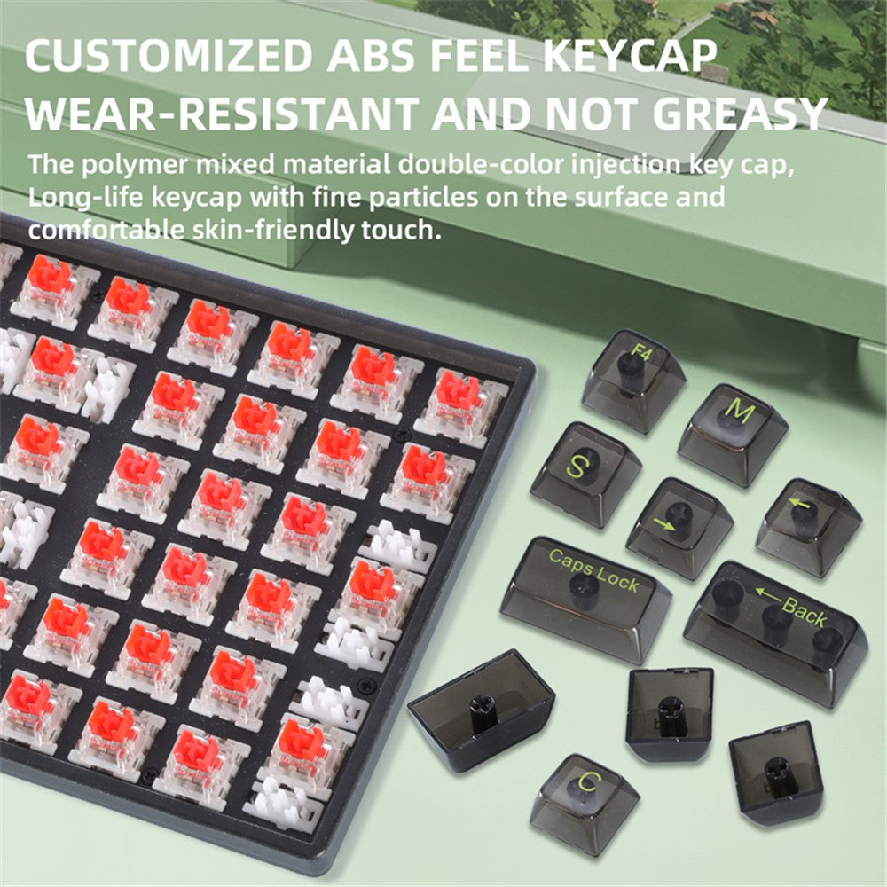 K10-Mechanical-100-Key-Type-C-Wired-Keyboard-with-Clear-Keycap-Transparent-Black
