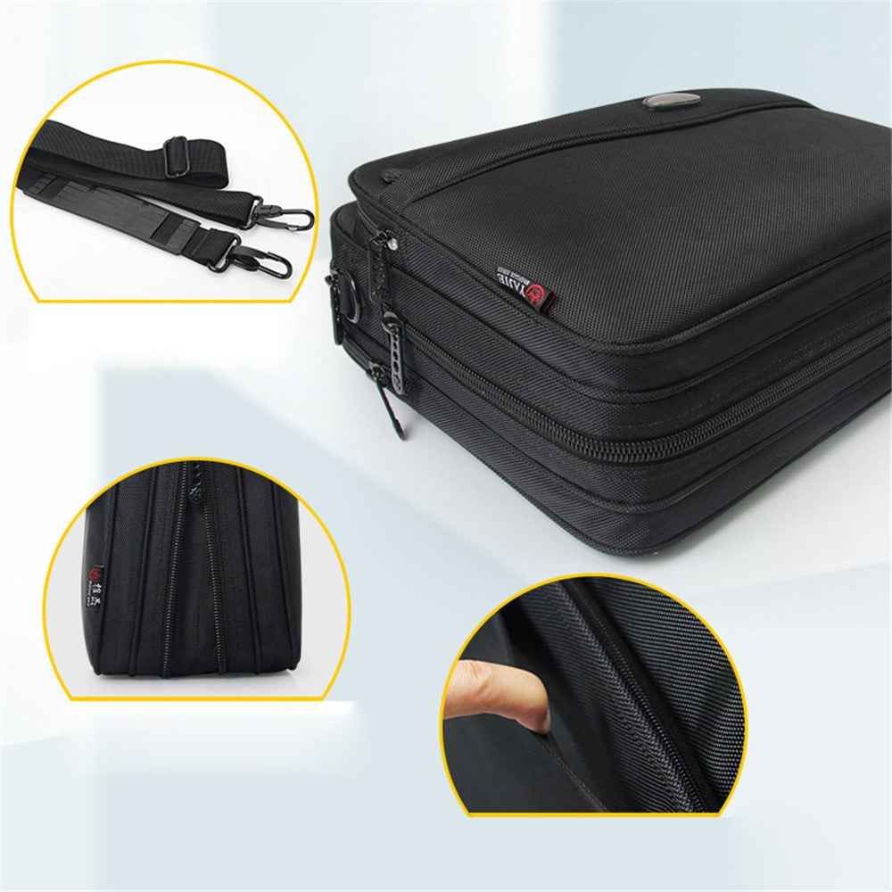 Multifunction 15.6'' Laptops Business Briefcase Wear-resistant Notebook Computer Tote Handbag Messenger Shoulder Bag