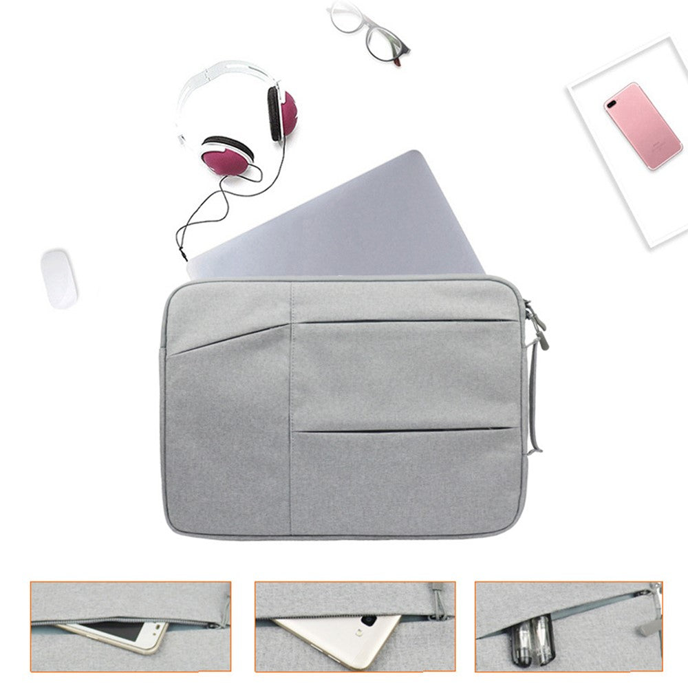 QY-C009-Anti-Drop-Carry-Case-with-3-Outer-Pouch/Handle-Wear-Resistant-Sleeve-Bag-for-11.6-inch-Laptops-Portable-Storage-Bag-Navy-Blue
