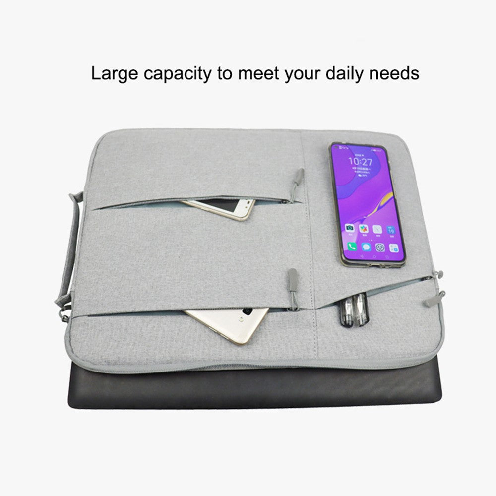 QY-C009-Anti-Drop-Carry-Case-with-3-Outer-Pouch/Handle-Wear-Resistant-Sleeve-Bag-for-11.6-inch-Laptops-Portable-Storage-Bag-Navy-Blue