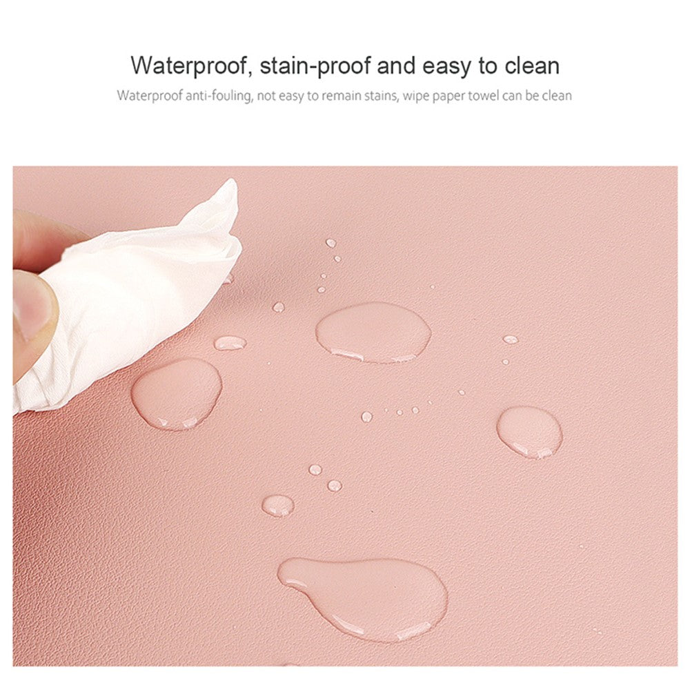 ZD01-90x40cm-Extra-Large-Office-Computer-Desk-Mat-Double-sided-Table-Keyboard-Mouse-Pad-Pink/Silver
