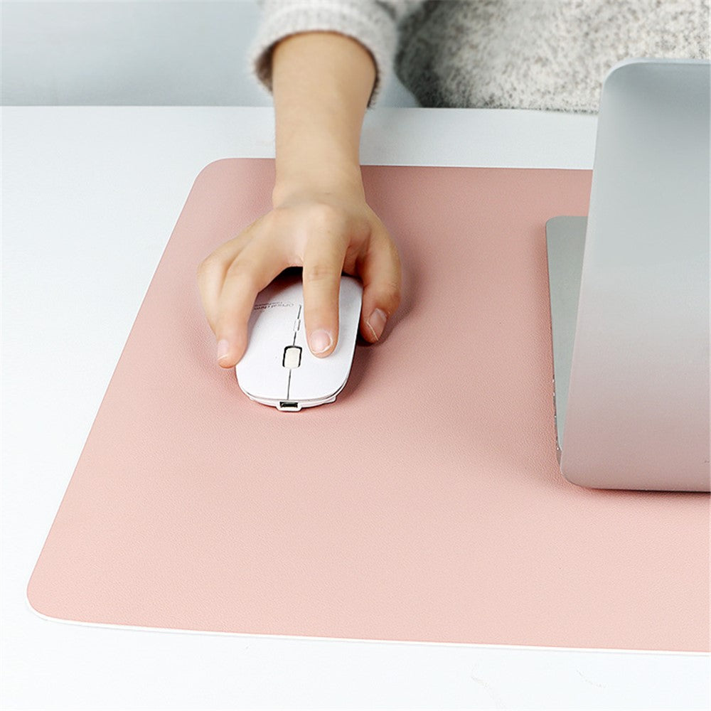 ZD01-90x40cm-Extra-Large-Office-Computer-Desk-Mat-Double-sided-Table-Keyboard-Mouse-Pad-Pink/Silver