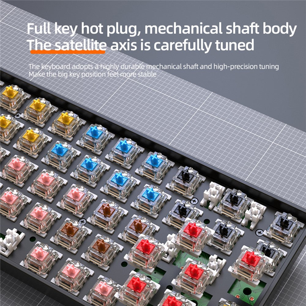 K68-Wireless-Mechanical-Keyboard-2.4G-/-Bluetooth-compatible-Dual-Mode-68-Key-Keyboard-Glimmer+Red-Switch