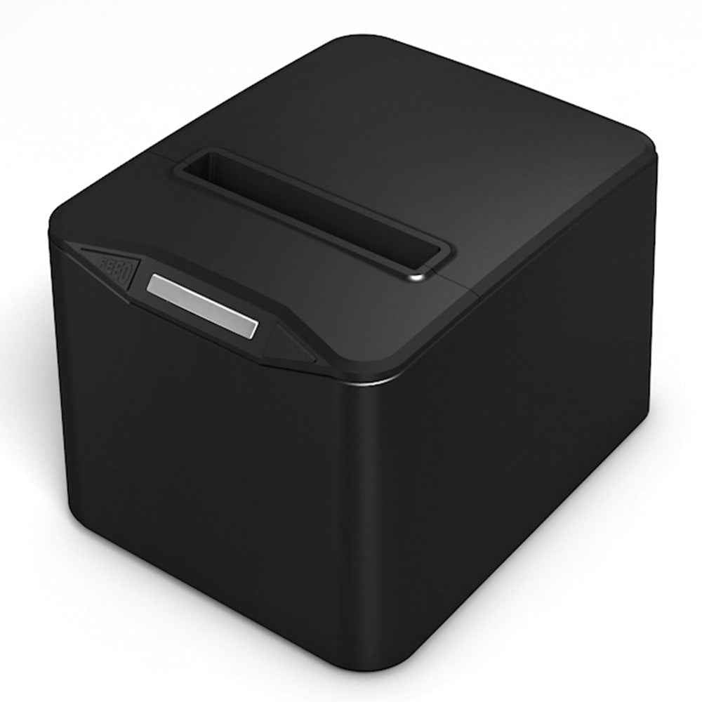 ZJ-8370 80mm Direct Thermal Receipt Printer USB LAN Bluetooth-compatible POS Printer with Auto Cutter - Black / US Plug